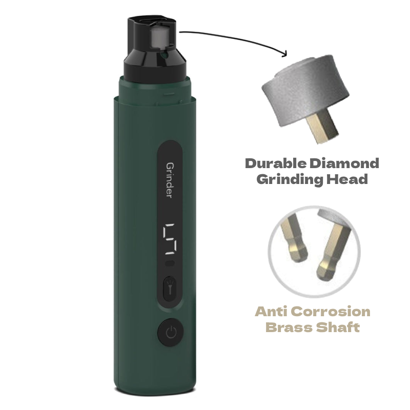 Electric Dog & Cat Nail Grinder – Rechargeable, Ultra-Quiet 5-Speed Pet Nail Trimmer with LED Light