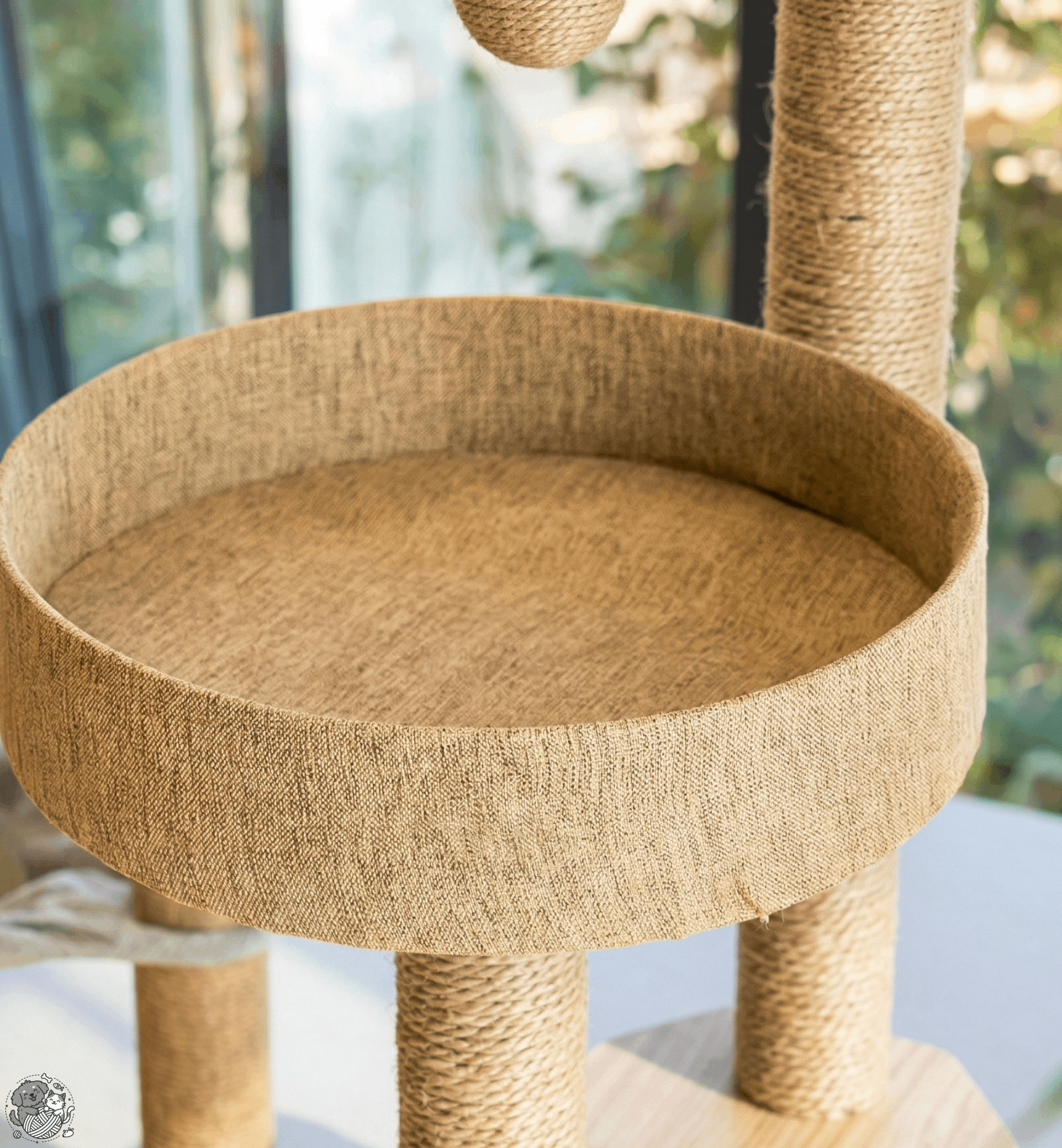 46" & 57” Luxury Real Wood Branch Cat Tree – Aesthetic Multi-Level Cat Tower with Cloud Beds & Heavy-Duty Base for Large Cats & Maine Coons