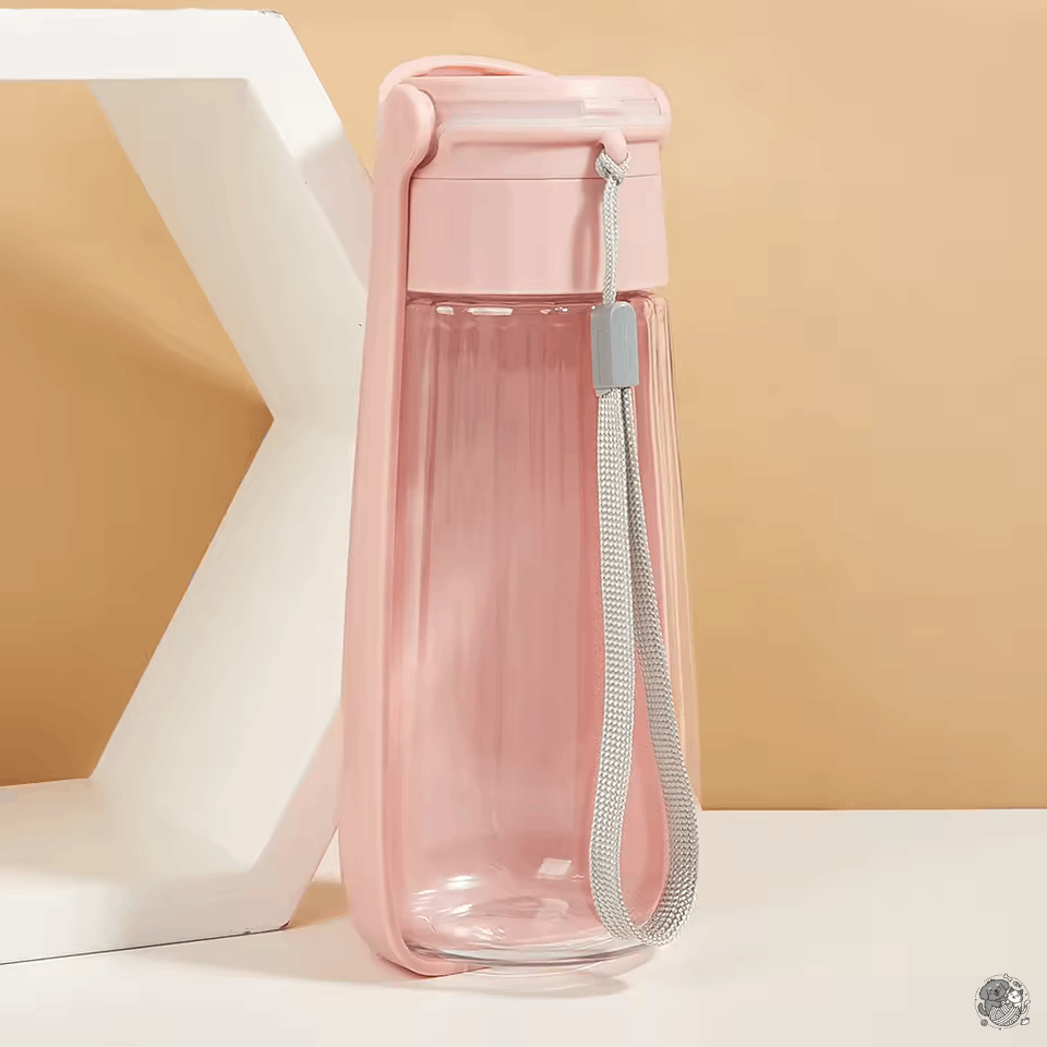 Portable Dog Water Bottle, 550ml (19oz) Foldable Pet Water Dispenser, Leak Proof Travel Dog Bowl for Walking, Hiking, and Outdoor Adventures – BPA Free, One-Handed Operation