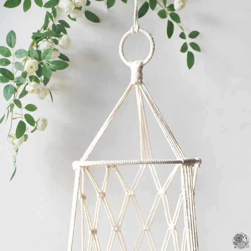 Artisan Macrame Cat Hammock – Luxury Boho Hanging Cat Bed with Plush Cushion – Space-Saving Indoor Pet Swing & Vertical Feline Furniture – 100% Sustainable Cotton